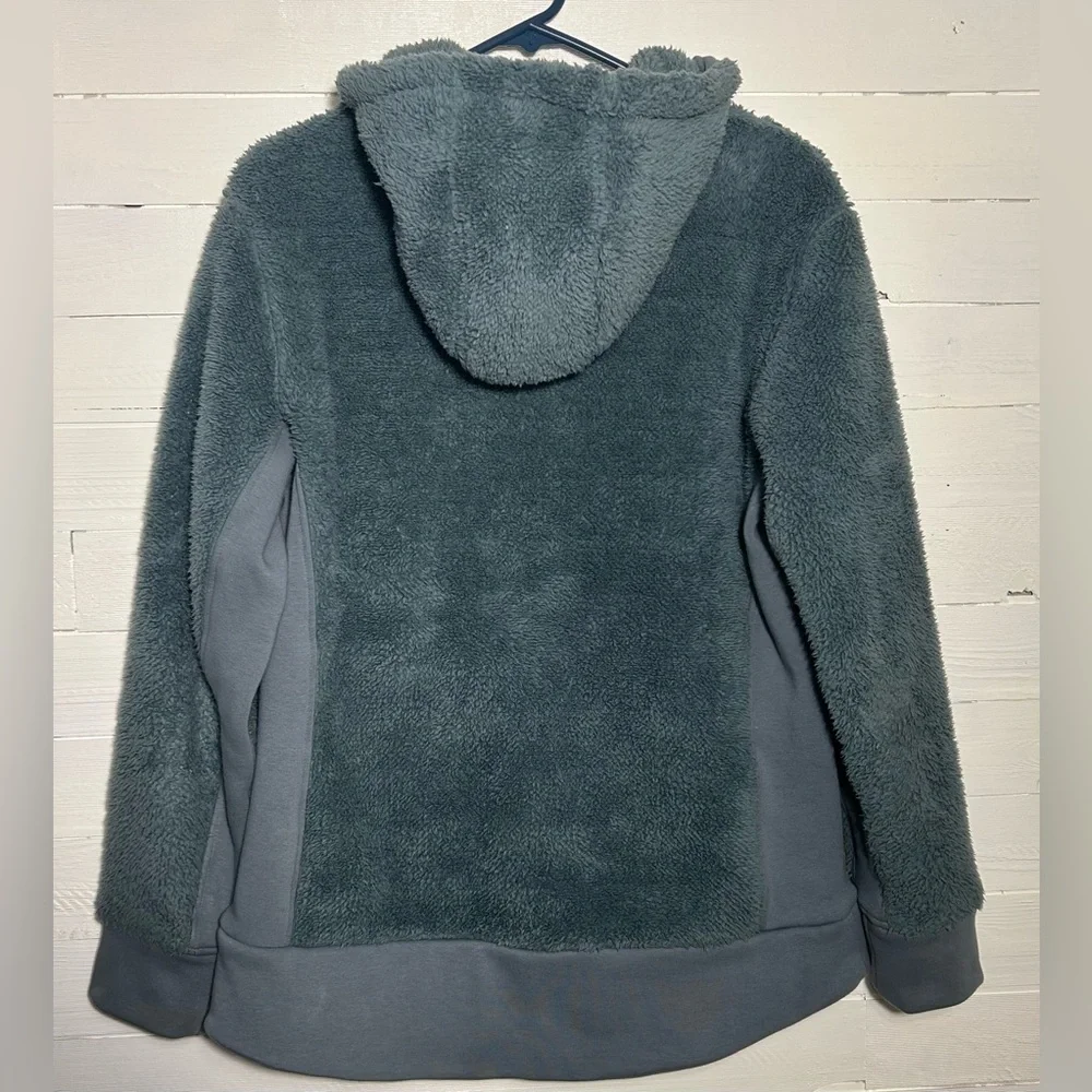 Eastern Mountain Sports (EMS), teal green zip up jacket, women’s size large.